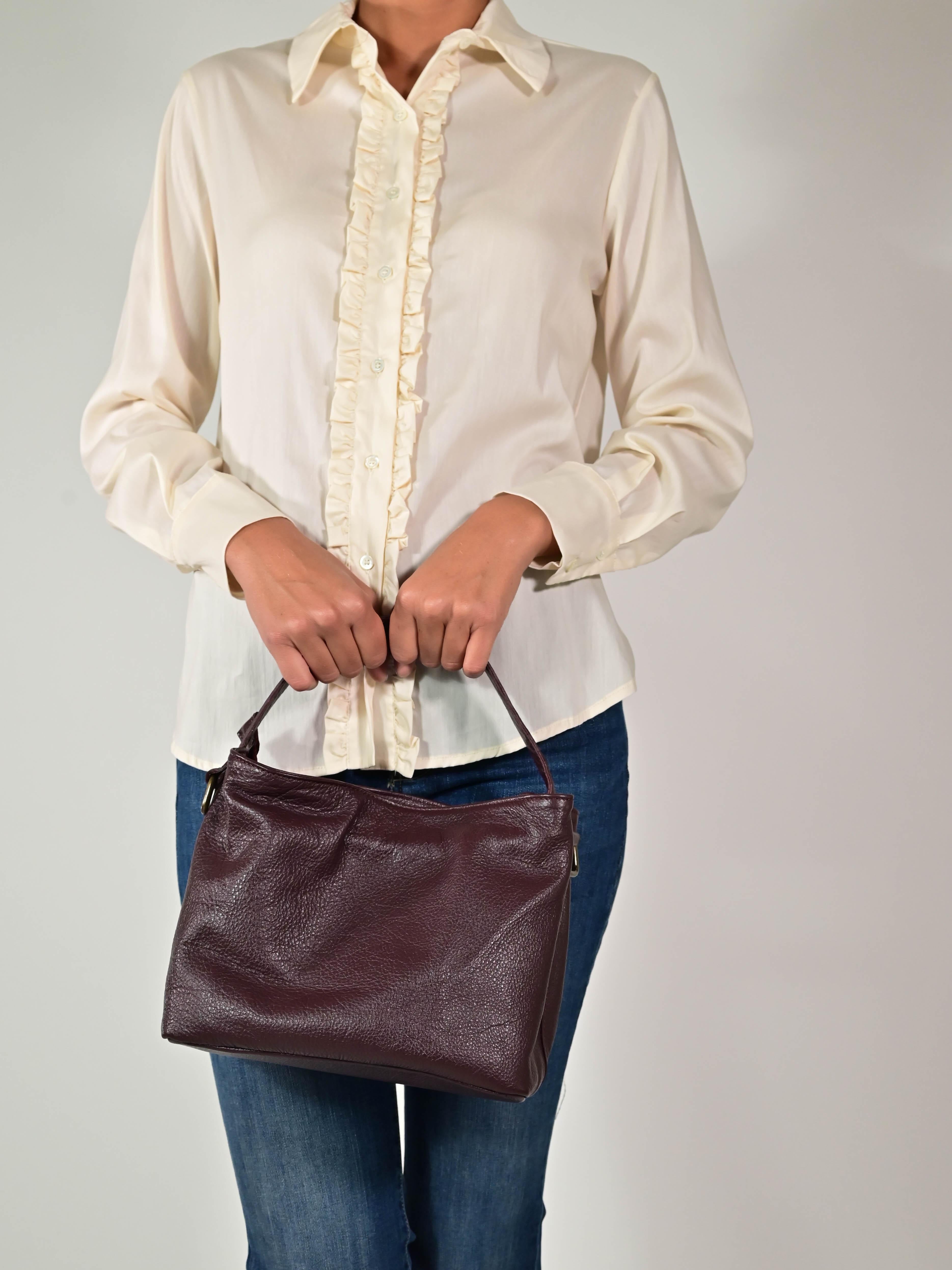 Borsa mano vera pelle GGAR04933 GRIGIO LALTRA|STORIA 