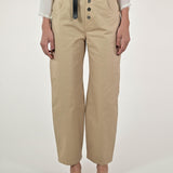 Pantalone bottoni cotone beige P1101832 BEIGE LALTRA|STORIA 