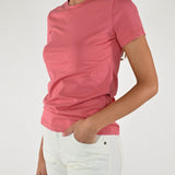 T-shirt slim girocollo cotone tulipano M1107-TP-BAS11 TULIPANO LALTRA|STORIA 