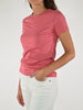 T-shirt slim girocollo cotone tulipano