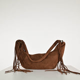 Borsa marsupio frange camoscio cuoio GGAR120C33 CUOIO LALTRA|STORIA 