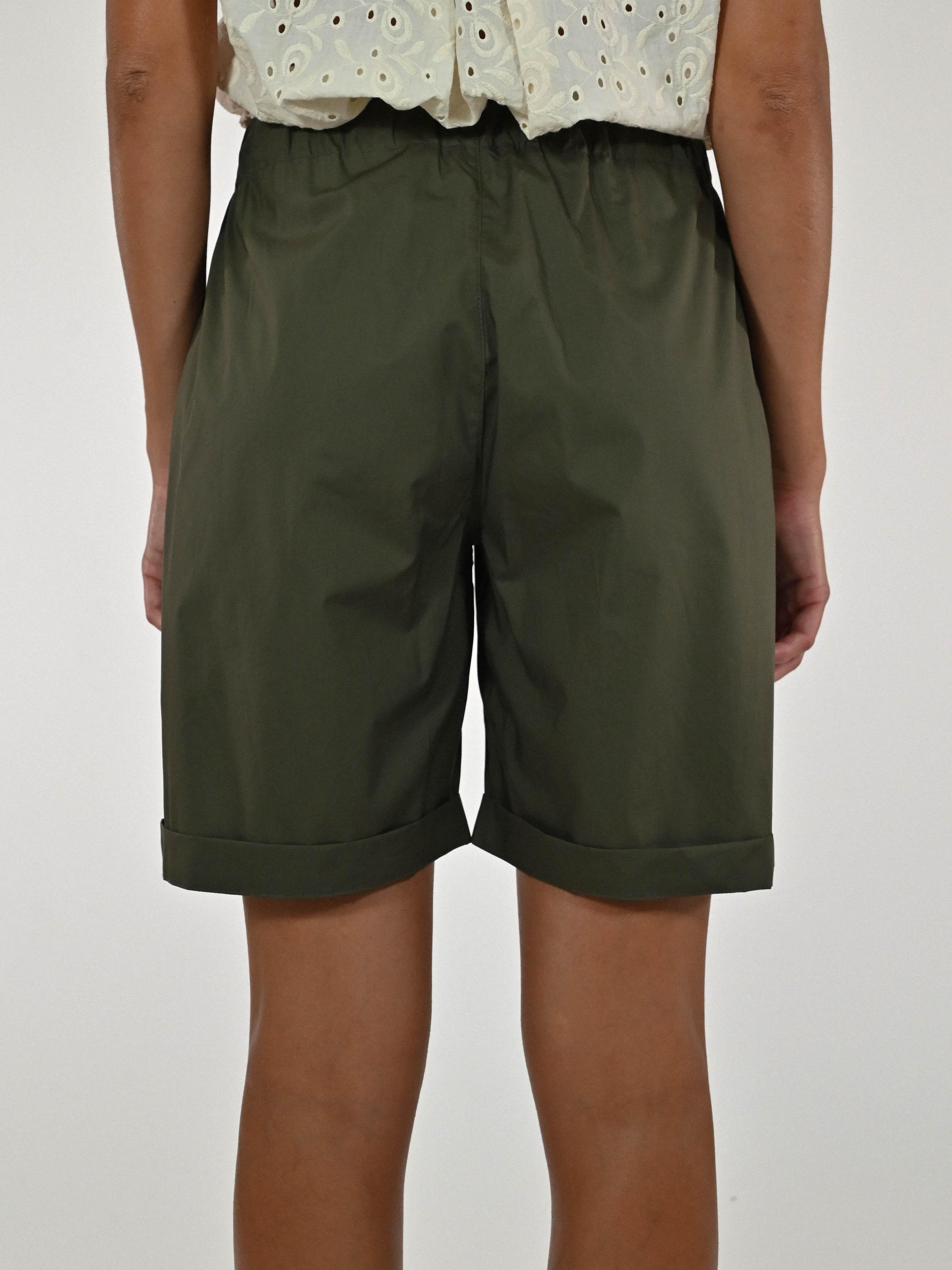 Bermuda risvolto cotone militare P1115816 MILITARE LALTRA|STORIA 