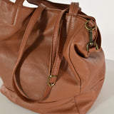 Borsa shopper doppia chiusura vera pelle cuoio GGAR15040 CUOIO LALTRA|STORIA 