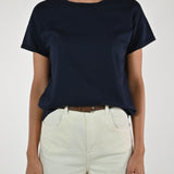 T-shirt girocollo cotone blu M1488-TP-BAS11 BLU LALTRA|STORIA 