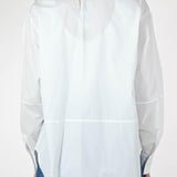 Camicia con taglio cotone bianco C6042-NT-BAS22 BIANCO LALTRA|STORIA 