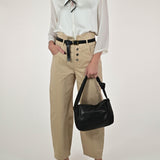 Pantalone bottoni cotone beige P1101832 BEIGE LALTRA|STORIA 