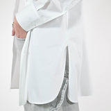 Camicia basic lunga cotone bianco C5645-NT/BAS21 BIANCO LALTRA|STORIA 
