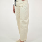 Pantalone largo bottoni cotone burro P1102321 BURRO LALTRA|STORIA 