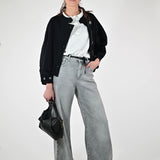 Jeans wide leg cotone grigio BL300-753P36 GRIGIO LALTRA|STORIA 