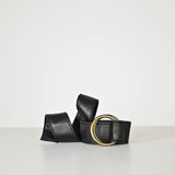Cintura pelle anelli GGCNT908 NERO LALTRA|STORIA 