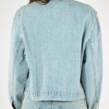 Giubbino denim collo coreana BL318-528J40 JEANS LALTRA|STORIA 
