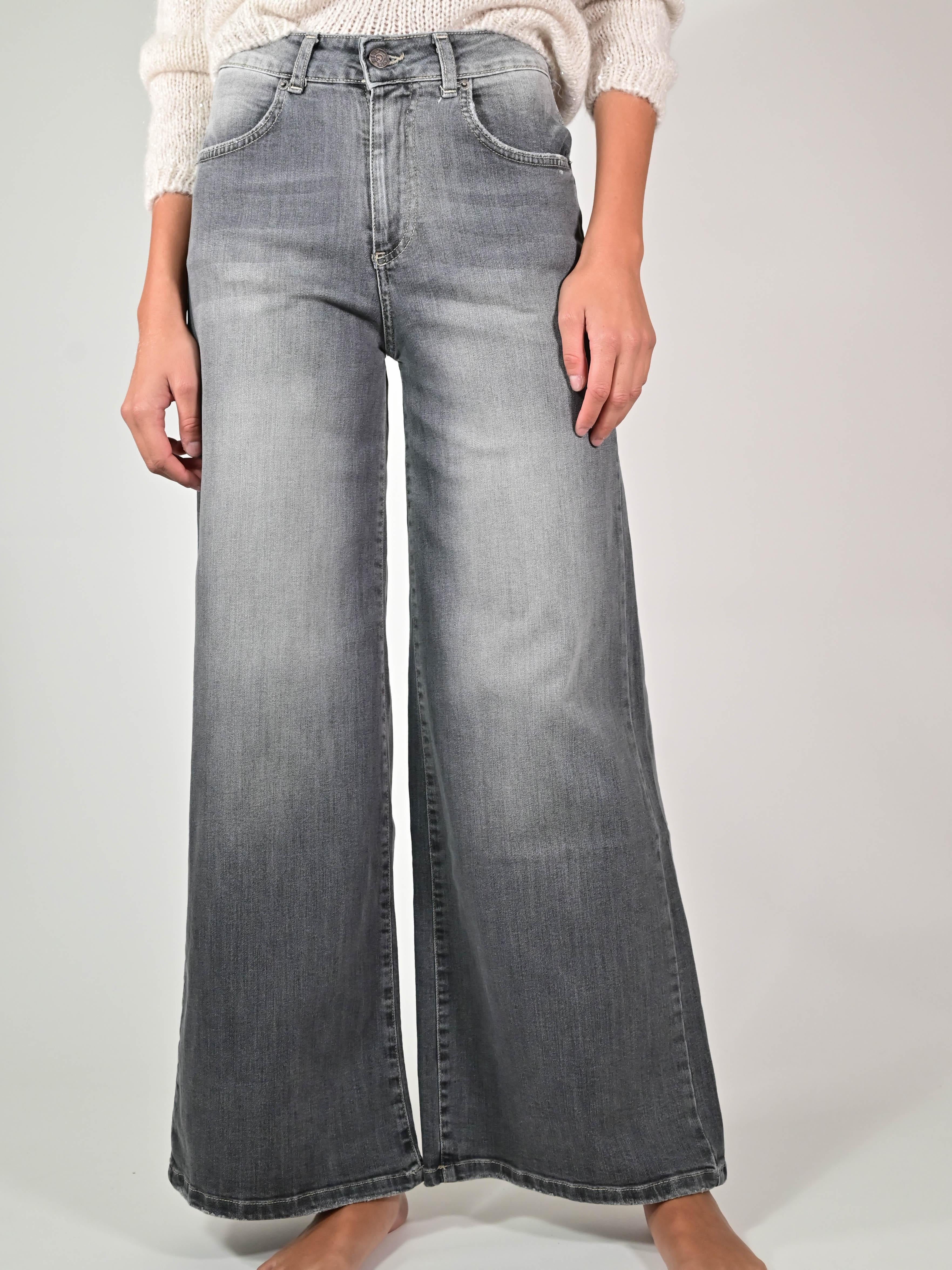 Jeans palazzo cotone BL206-424P33 GRIGIO LALTRA|STORIA 