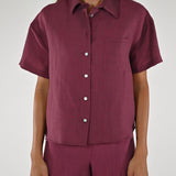 Camicia taschino cangiante lino india CPPE25263932 INDIA LALTRA|STORIA 