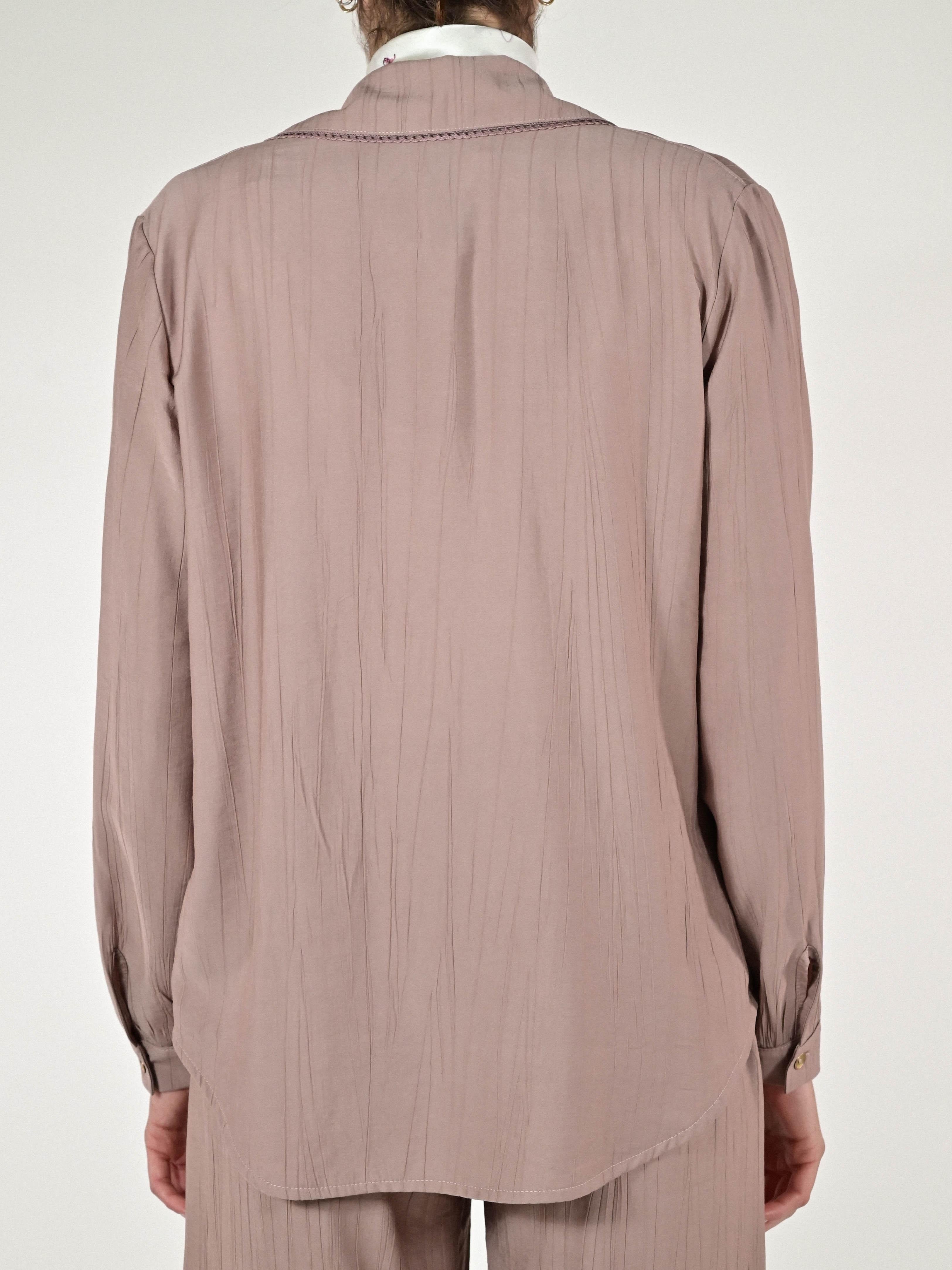 Camicia bottoni viscosa cipria C1093130 CIPRIA LALTRA|STORIA 