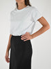 T-shirt girocollo cotone bianco