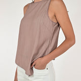 Camicia smanicata viscosa cipria C1092819 CIPRIA LALTRA|STORIA 