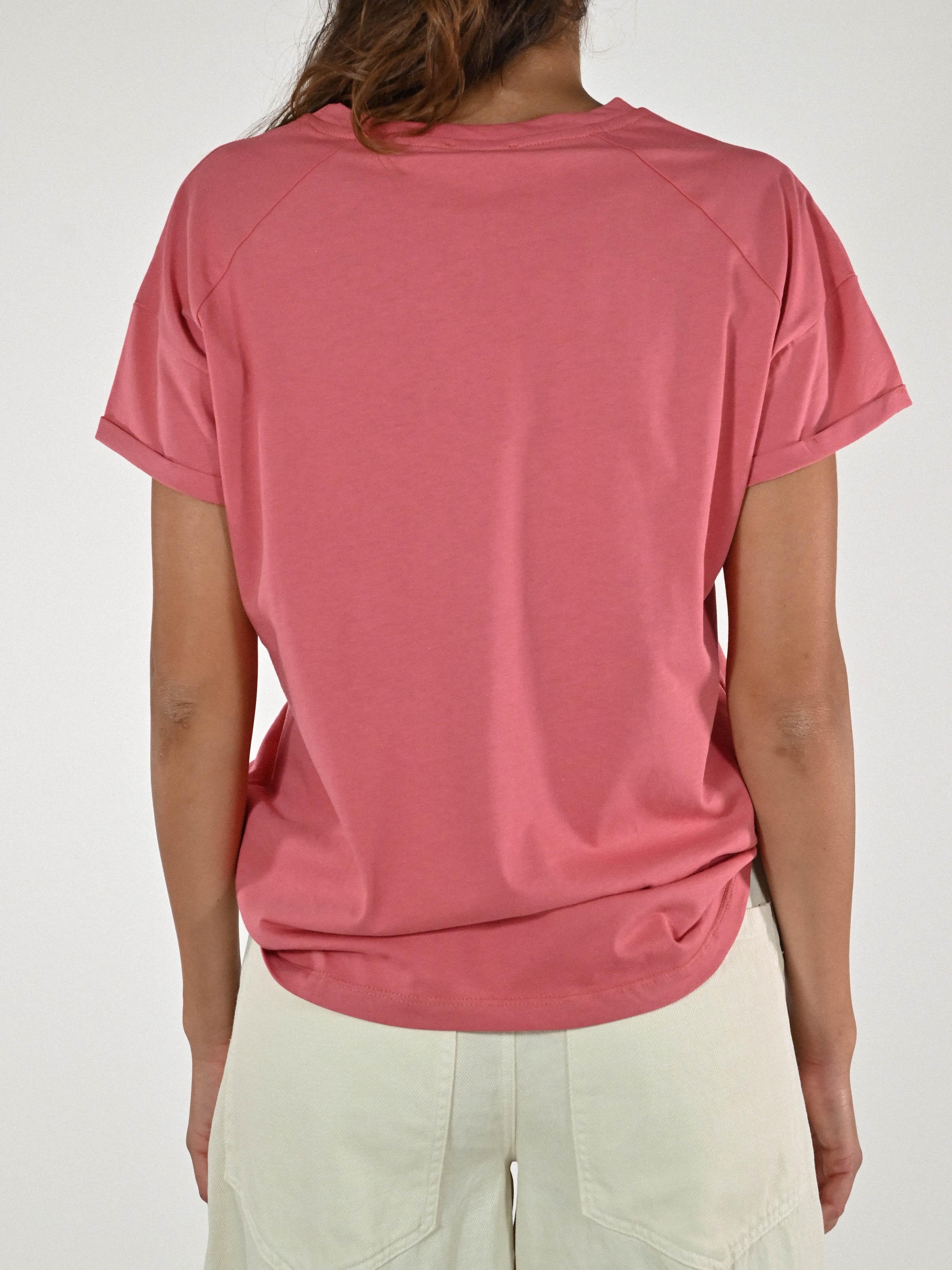 T-shirt girocollo cotone tulipano M1488-TP-BAS11 TULIPANO LALTRA|STORIA 