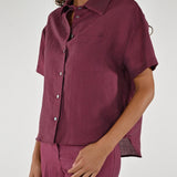 Camicia taschino cangiante lino india CPPE25263932 INDIA LALTRA|STORIA 
