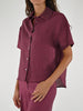 Camicia taschino cangiante lino india