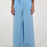 Pantalone palazzo modal celeste P1105728 CELESTE LALTRA|STORIA 