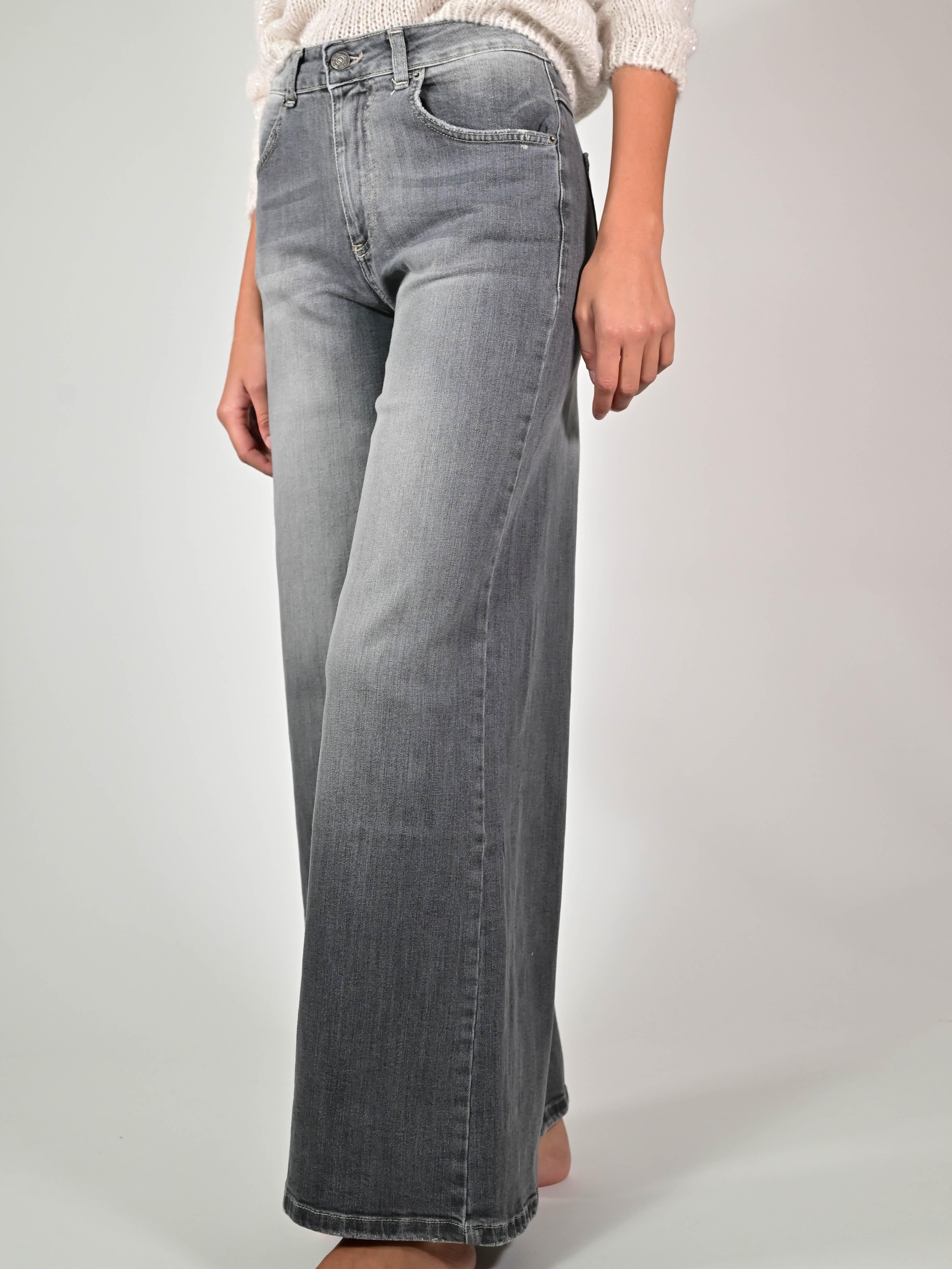Jeans palazzo cotone BL206-424P33 GRIGIO LALTRA|STORIA 
