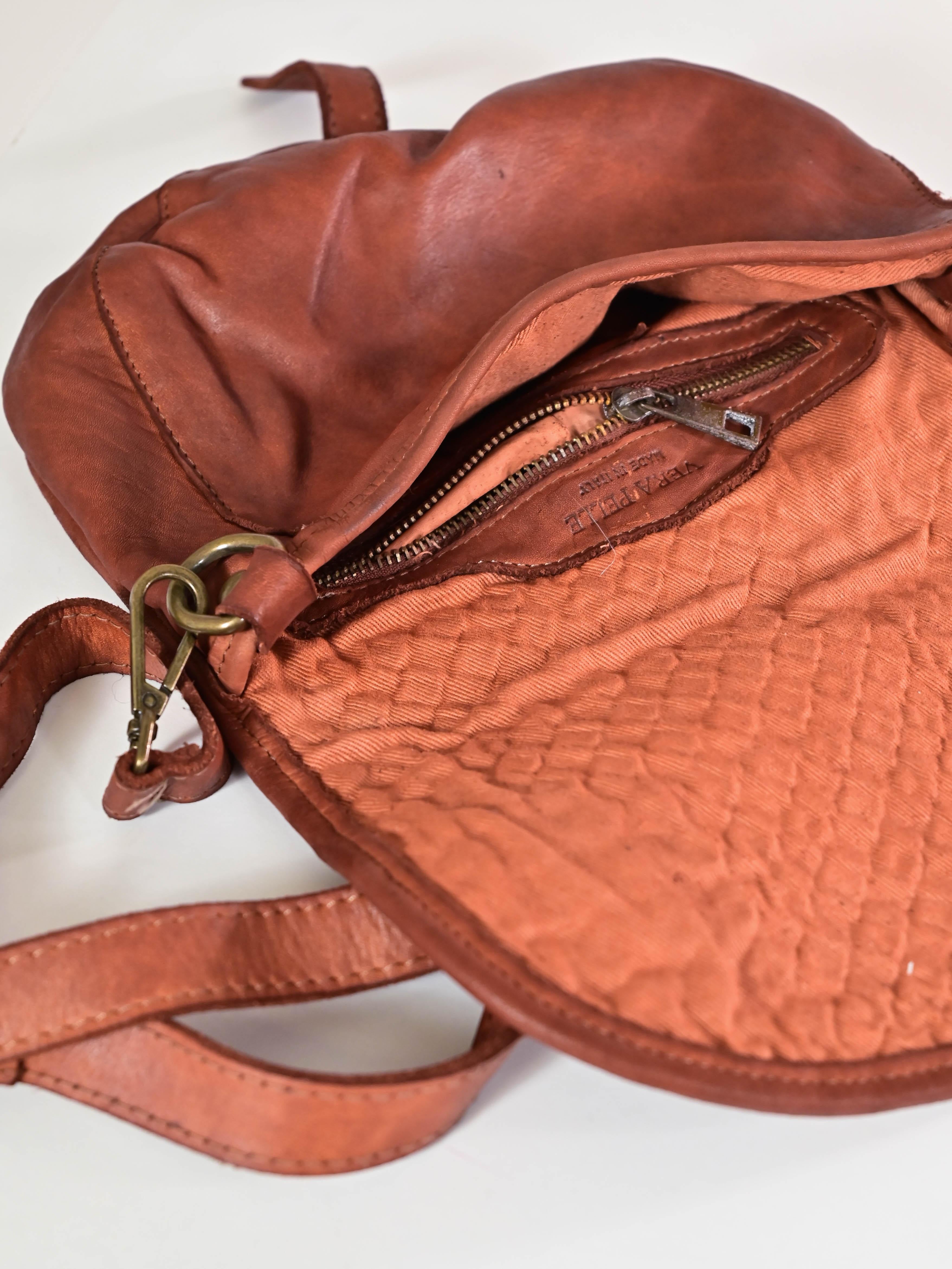 Borsa tolfina patta intreccio vera pelle cuoio CPFBD4544 CUOIO LALTRA|STORIA 