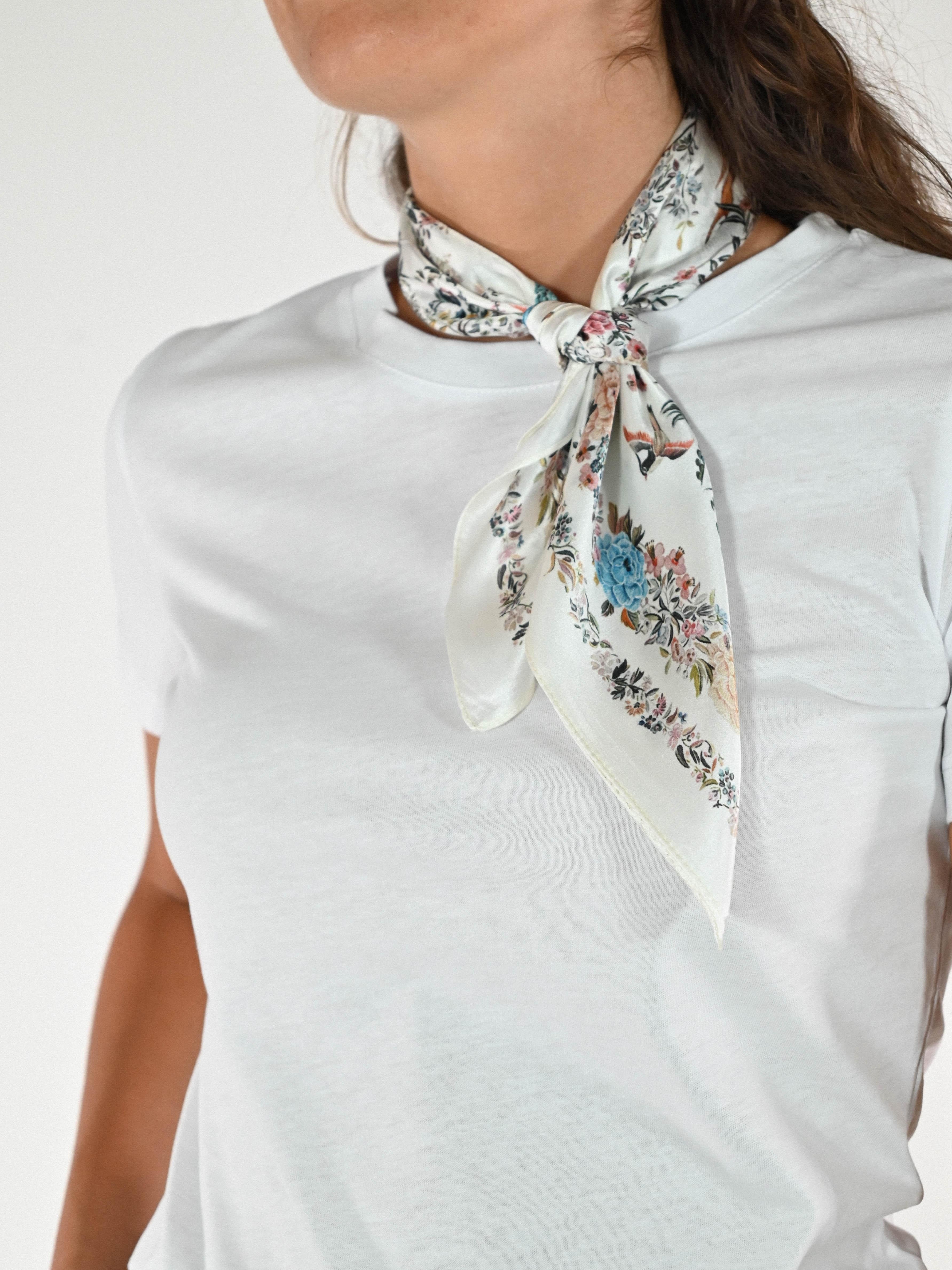 Foulard fantasia seta burro KS-24334 BURRO LALTRA|STORIA 