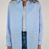 Camicia con taglio cotone celeste C6042-NT-BAS22 CELESTE LALTRA|STORIA 