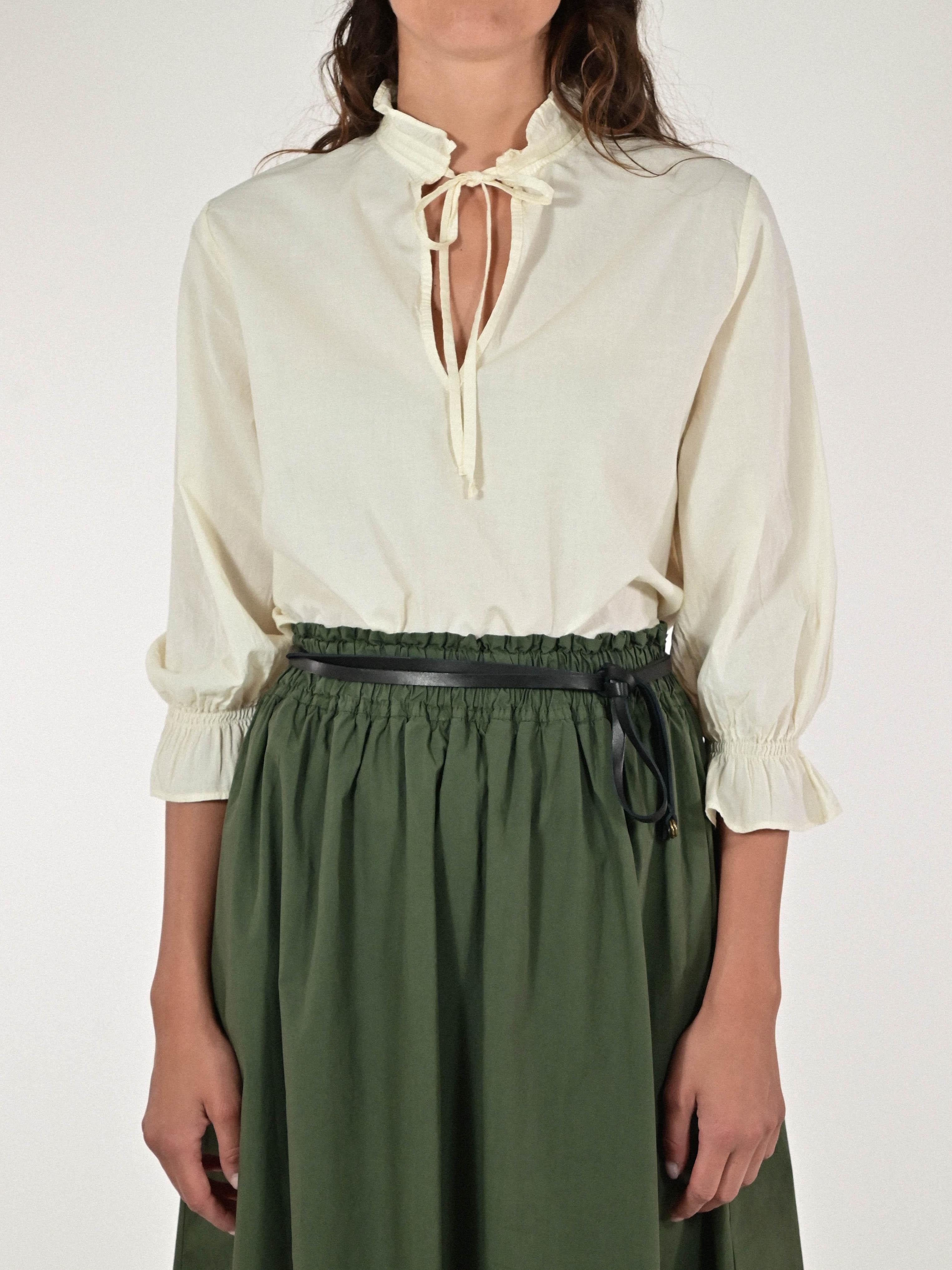 Camicia laccio cotone burro C1108520 BURRO LALTRA|STORIA 