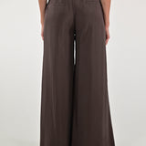 Pantalone palazzo modal marrone P1105728 MARRONE LALTRA|STORIA 