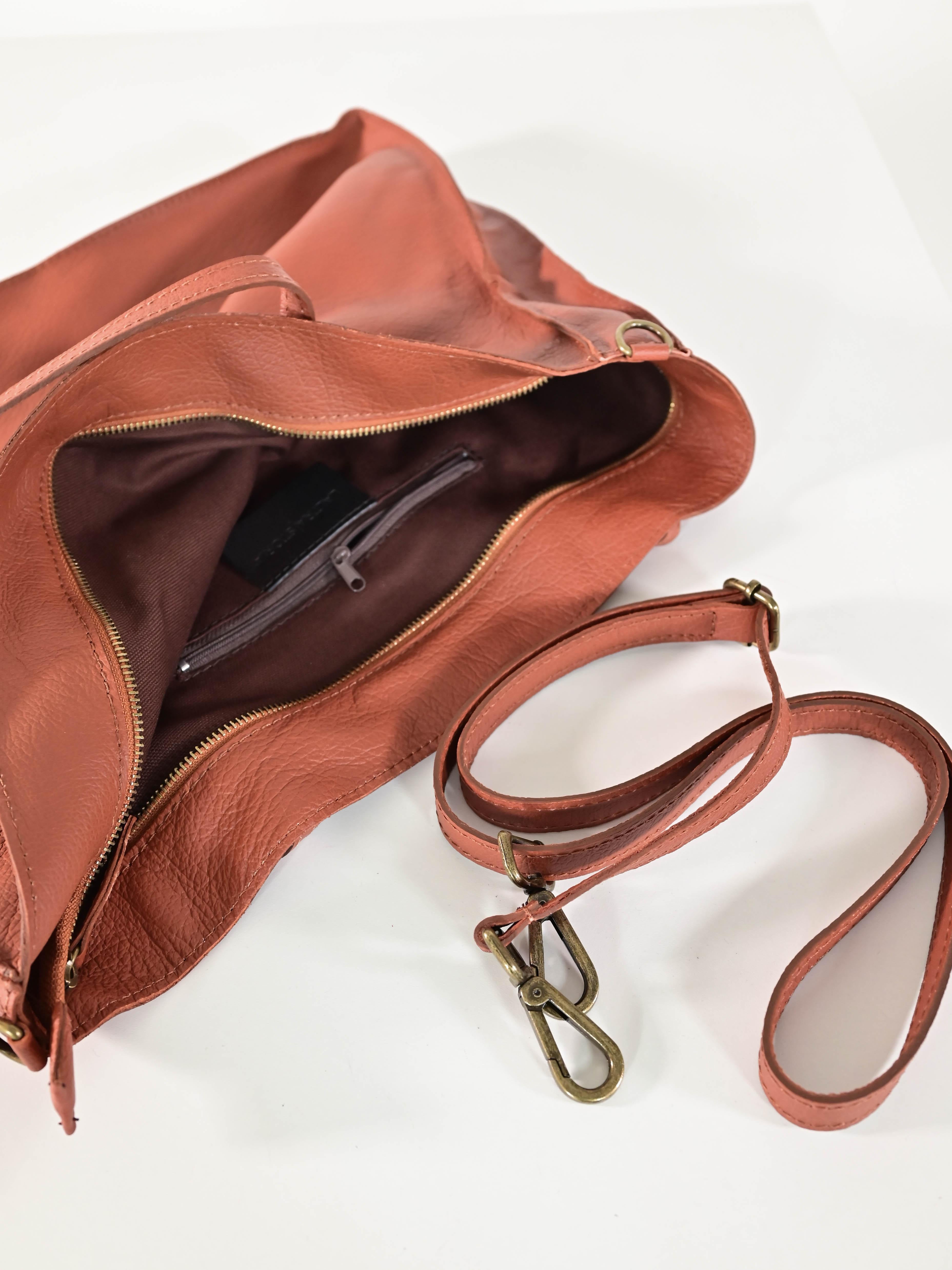Borsa shopper piatta pelle cuoio GG16009/Z44 CUOIO LALTRA|STORIA 