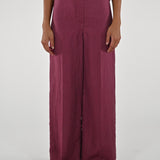 Pantalone palazzo cangiante lino india CPPE25432434 INDIA LALTRA|STORIA 