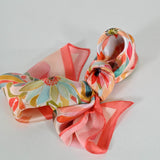 Foulard fantasia seta corallo KS-24334 CORALLO LALTRA|STORIA 