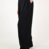 Pantalone largo pinces viscosa nero VBPE254560842 NERO LALTRA|STORIA 