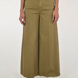 Pantalone palazzo con cinta cotone militare CPPE25420632 MILITARE LALTRA|STORIA 