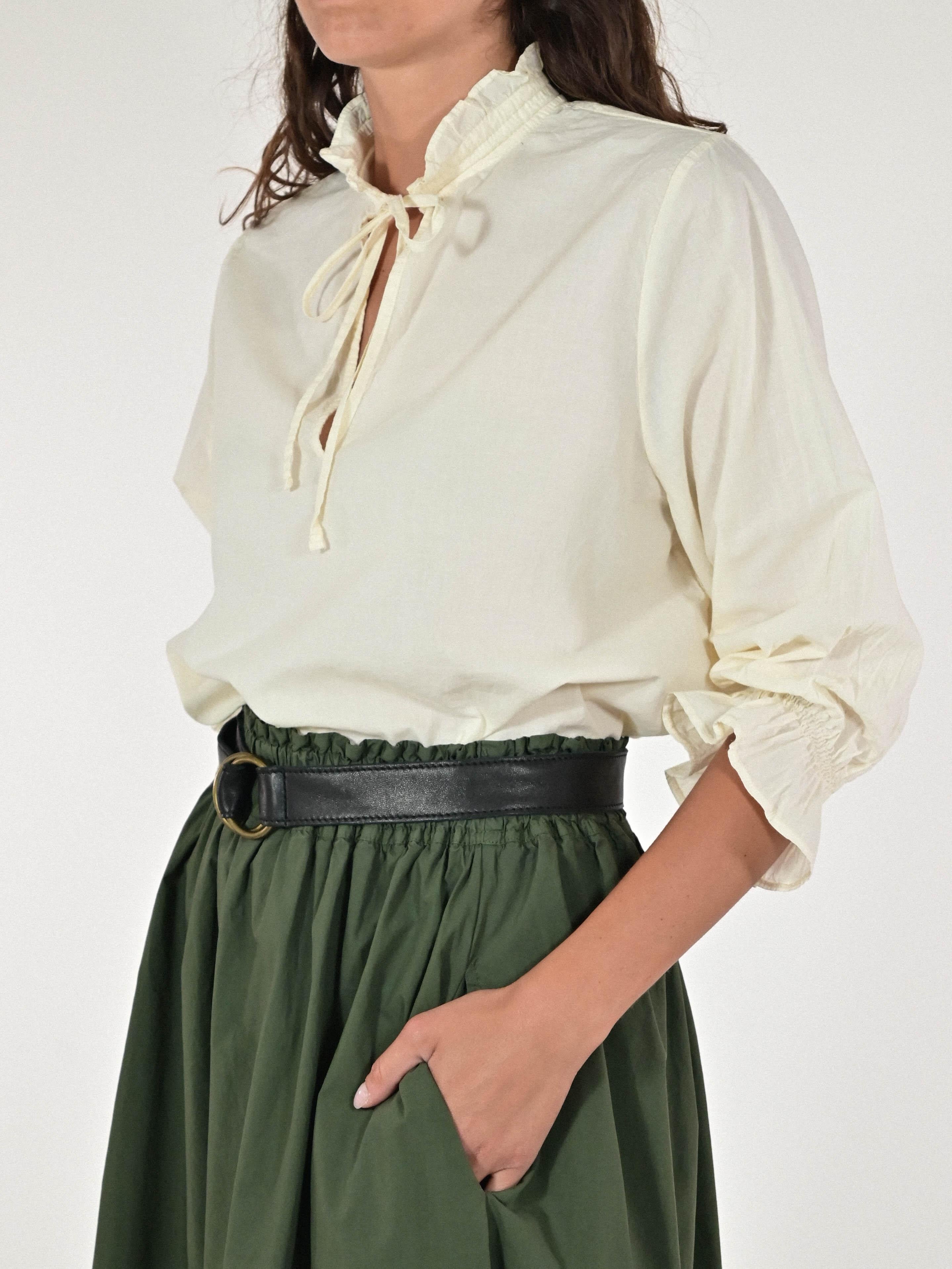 Camicia laccio cotone burro C1108520 BURRO LALTRA|STORIA 