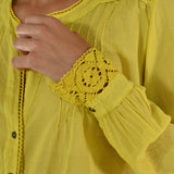 Camicia pizzo mussola cotone cdro C1108132 CEDRO LALTRA|STORIA 