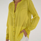 Camicia pizzo mussola cotone cdro C1108132 CEDRO LALTRA|STORIA 