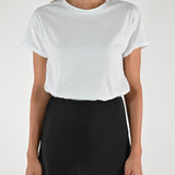 T-shirt girocollo cotone bianco M1488-TP-BAS11 BIANCO LALTRA|STORIA 