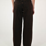 Jeans a gamba larga cotone DCASTAI240247 MARRONE LALTRA|STORIA 