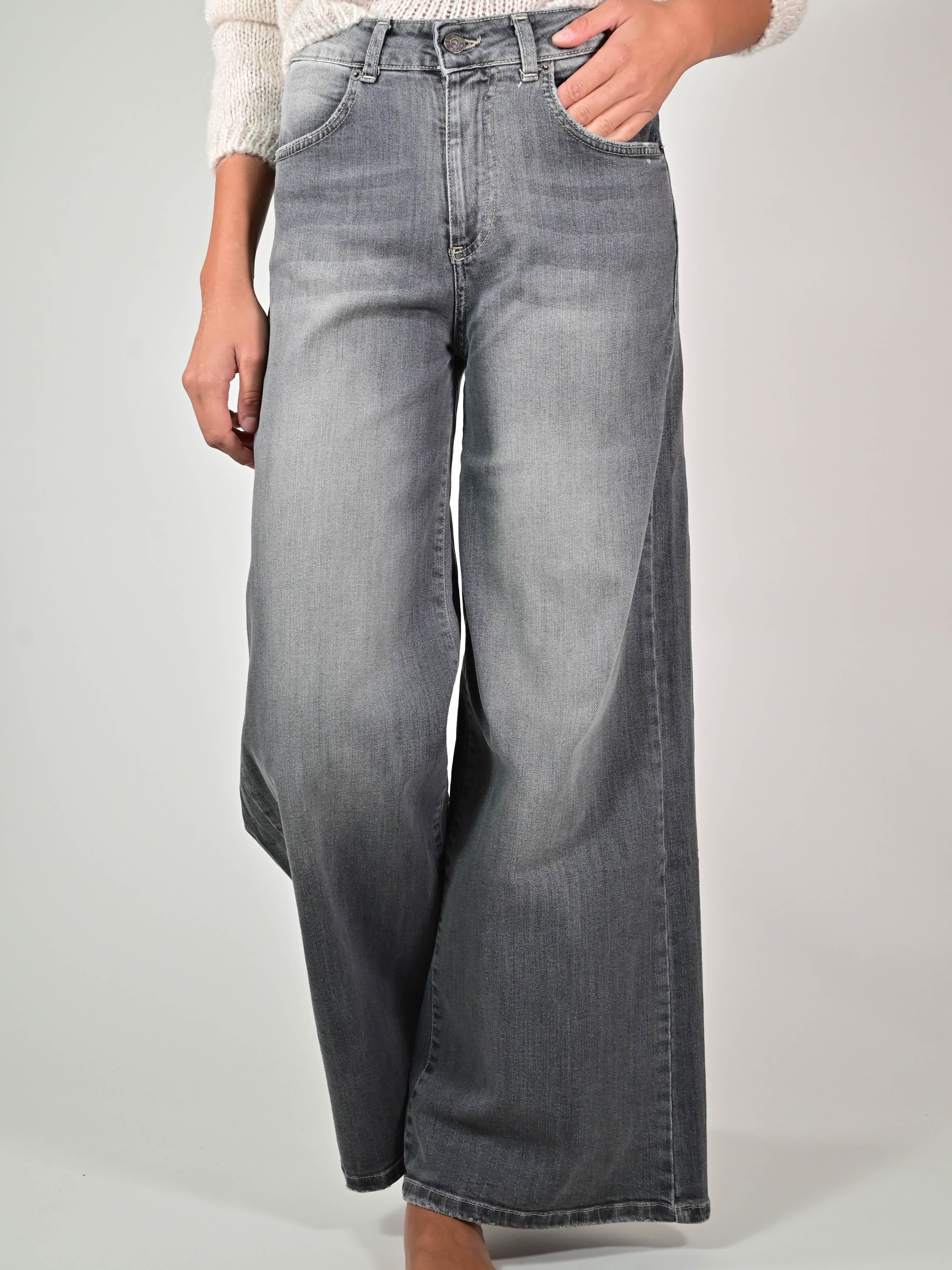 Jeans palazzo cotone BL206-424P33 GRIGIO LALTRA|STORIA 
