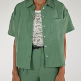 Camicia taschino cangiante lino salvia CPPE25263932 SALVIA LALTRA|STORIA 