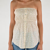 Top bottoni cotone beige TAPE250110 BEIGE LALTRA|STORIA 