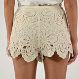 Shorts macramè cotone burro CH950428 BURRO LALTRA|STORIA 