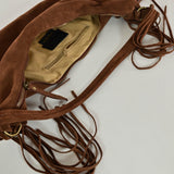Borsa marsupio frange camoscio cuoio GGAR120C33 CUOIO LALTRA|STORIA 
