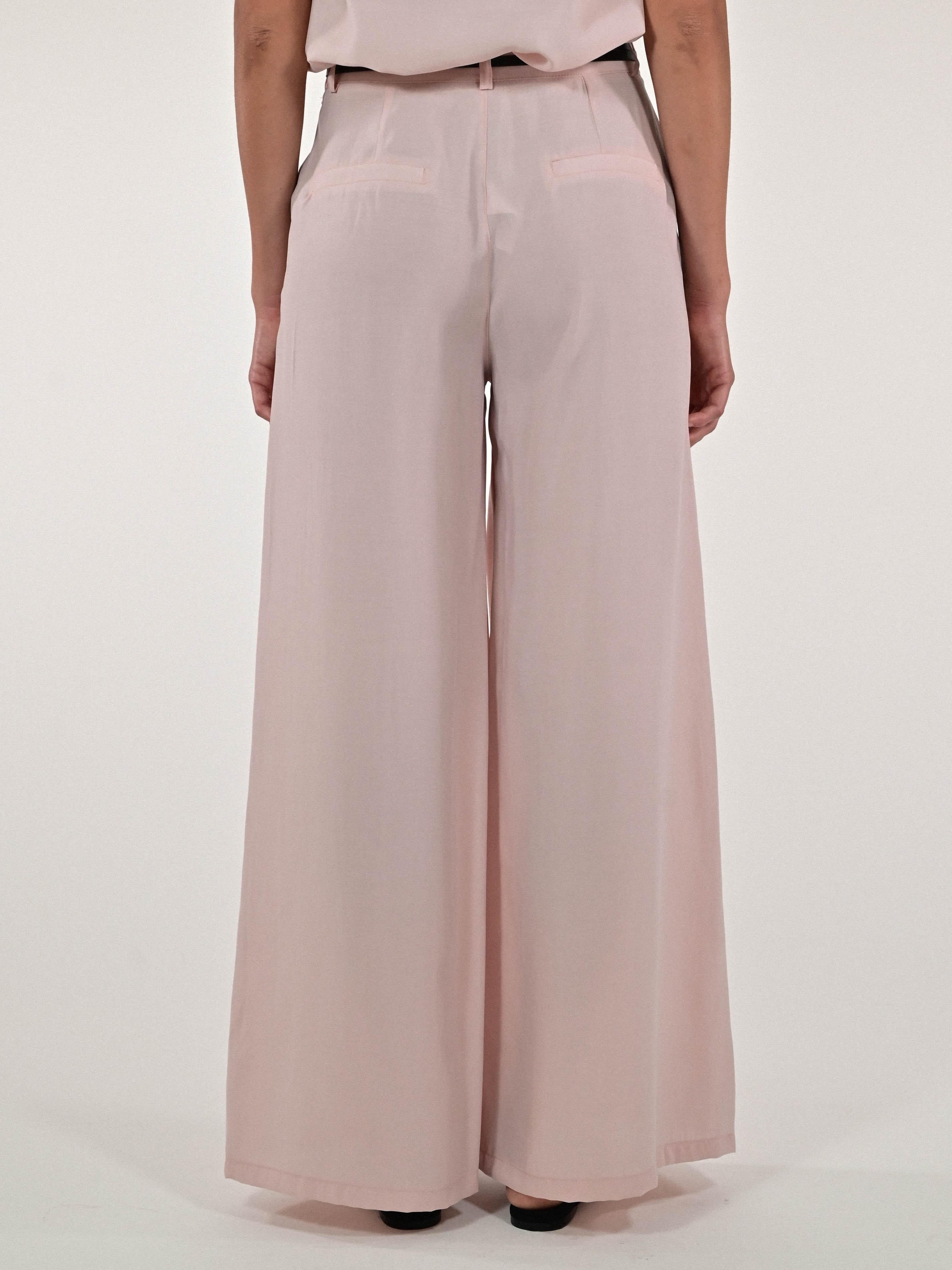 Pantalone palazzo modal cipria P1105728 CIPRIA LALTRA|STORIA 