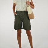 Bermuda risvolto cotone militare P1115816 MILITARE LALTRA|STORIA 