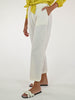 Pantalone elastico vita cotone burro
