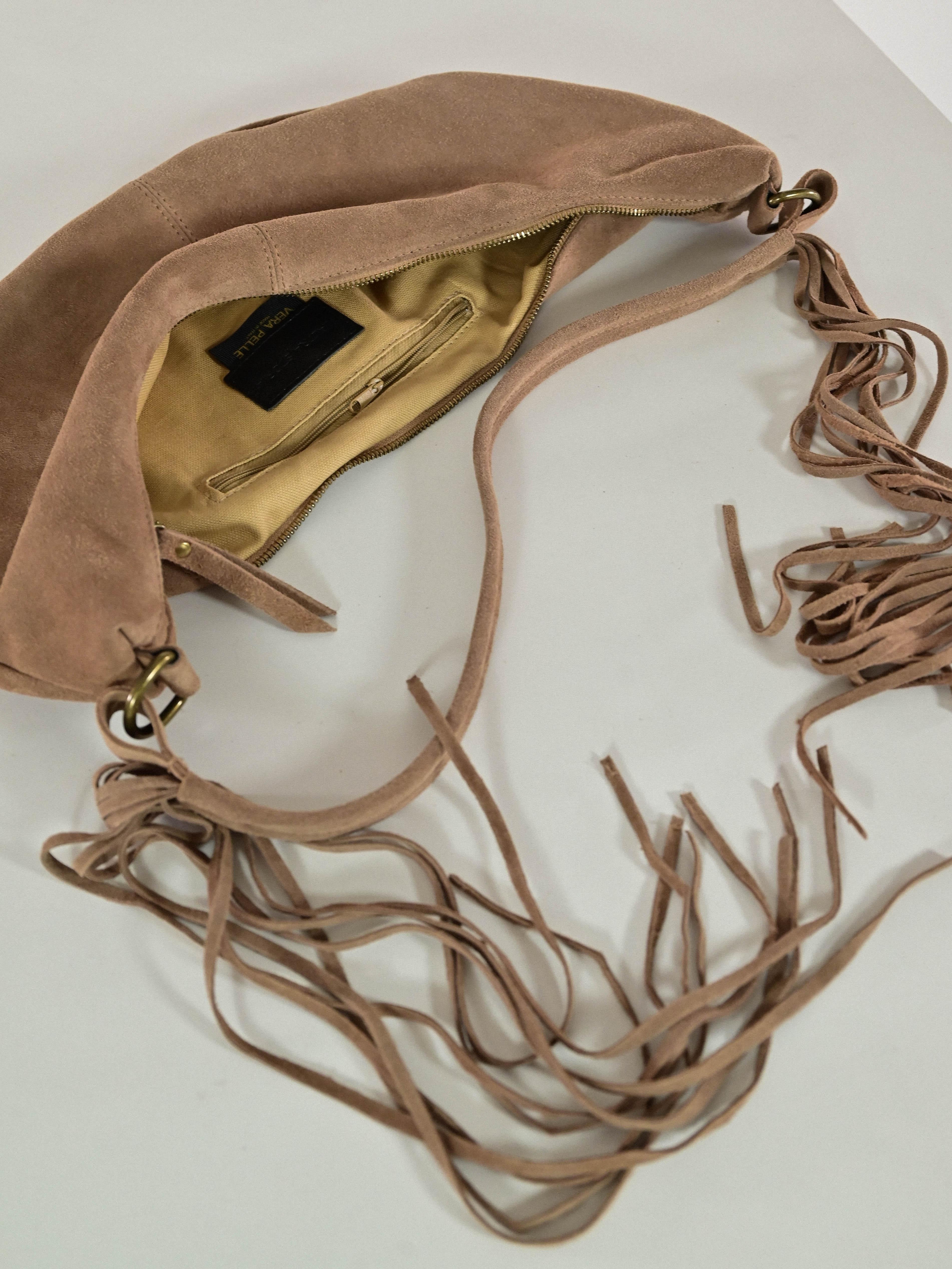 Borsa marsupio frange camoscio deserto GGAR120C33 DESERTO LALTRA|STORIA 