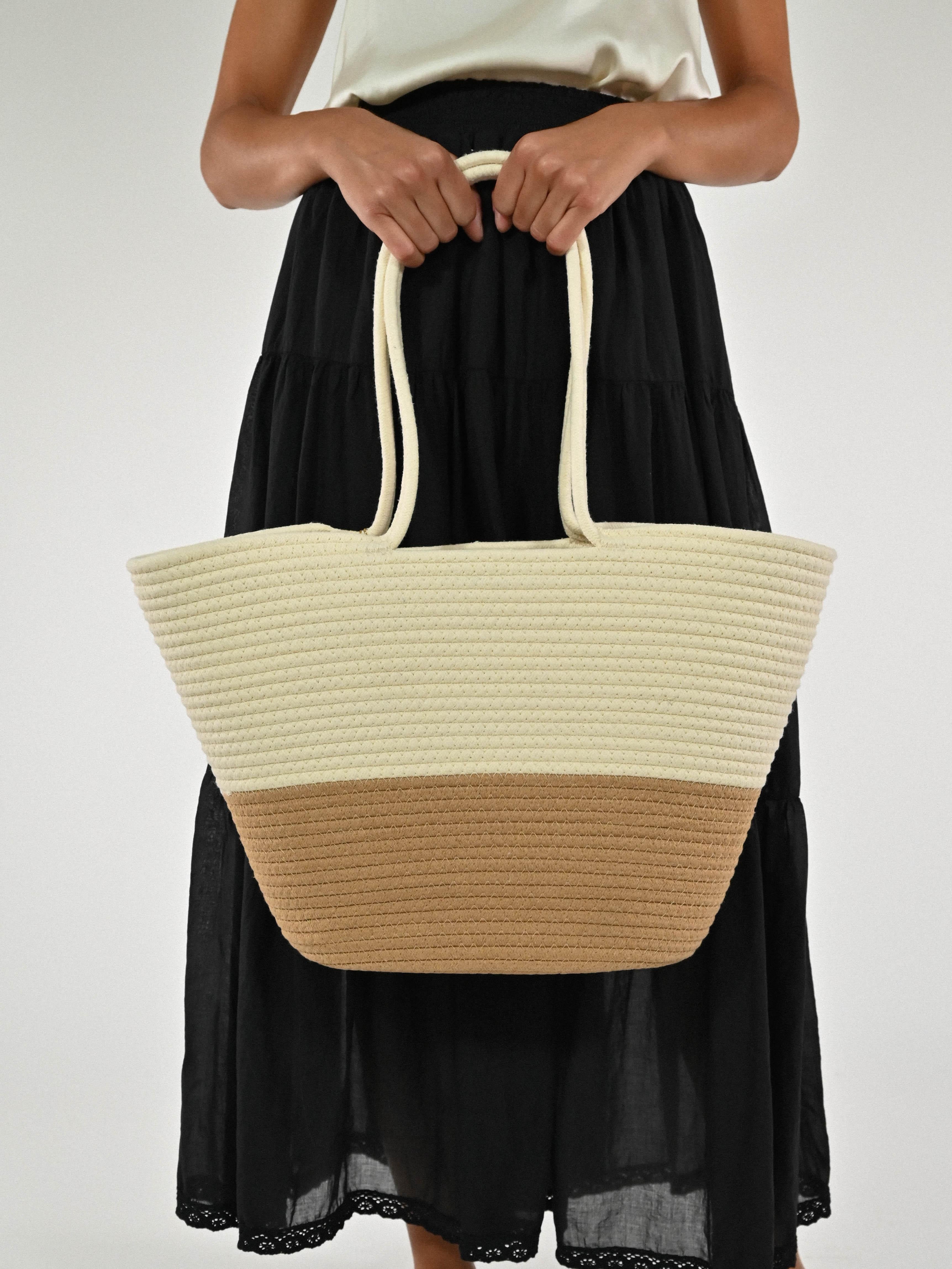 Borsa shopper rigida CSY2B-73112 PANNA BEIGE LALTRA|STORIA 